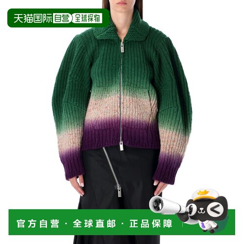 SACAI 女士外套 2508050551 AW2025 绿色长袖