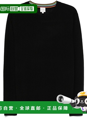 1h可退 潮奢 Paul Smith 保罗 史密斯 男士 黑色毛线衫 M1R238ZP0
