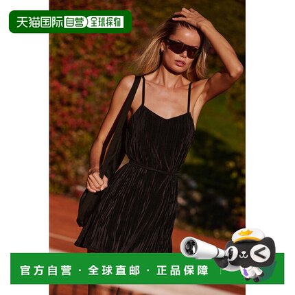 alo yoga Micro Plisse Game On 舒适百搭网球运动透气吊带连衣裙