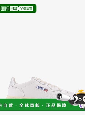 1h可退 潮奢 AUTRY 女士 Medalist 皮质运动鞋 AULWLL05WHTSILVER