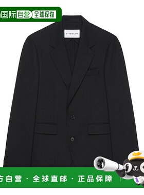 GIVENCHY 男士西服 BM30K7163U001 AW2025 黑色 单排扣西装外套