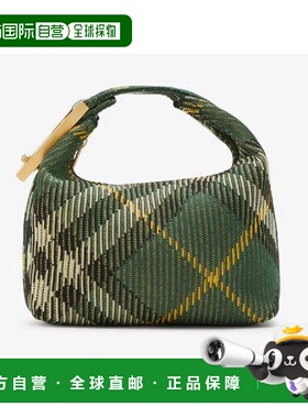 1h可退 BURBERRY 女士手提包 8082042 CO 绿色 Burberry Mini Peg