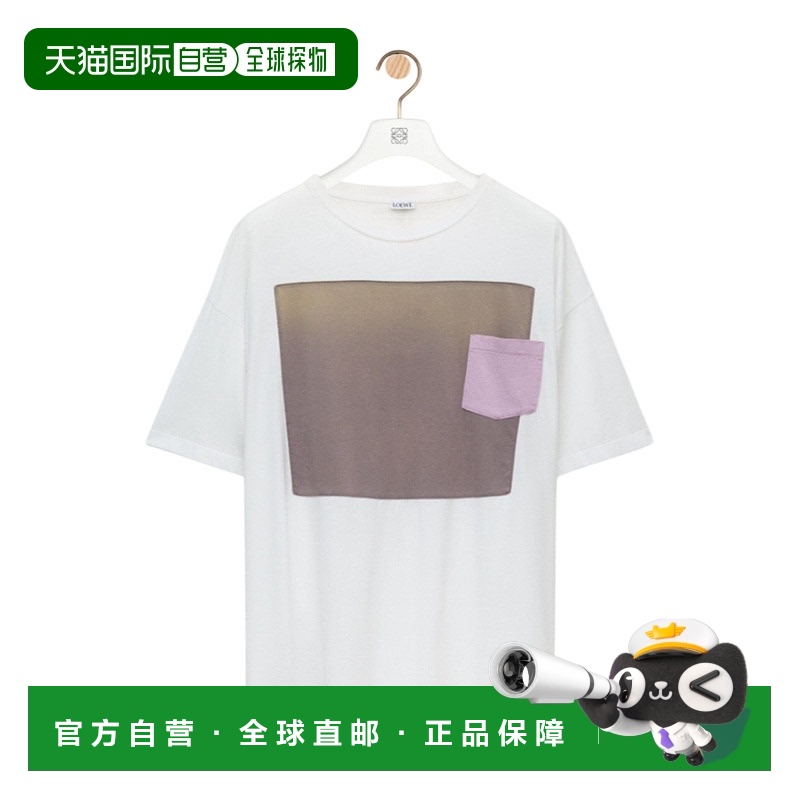 1小时内可退 LOEWE 男士T恤 H526Y22XBH1969 SS2025 白色 棉质T恤