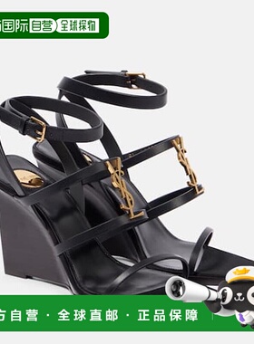 1h可退 潮奢 Saint Laurent 圣罗兰 女士 Cassandra 90 皮质坡跟