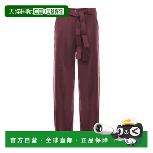 PINKO 女士休闲裤 104379A306R57 AW2025红色阔腿裤卫裤
