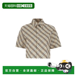 BURBERRY 女士衬衫 8101121C1849 CO 灰色 CROPPED SHIRT