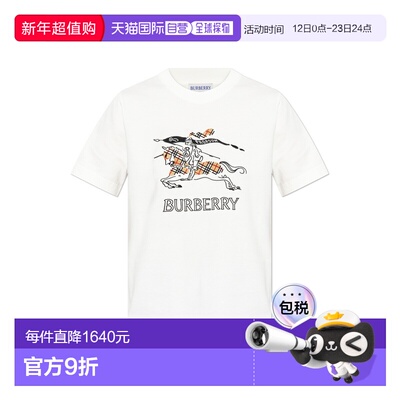 BURBERRY 女士T恤 8121038B7078CHALK SS2026 白色