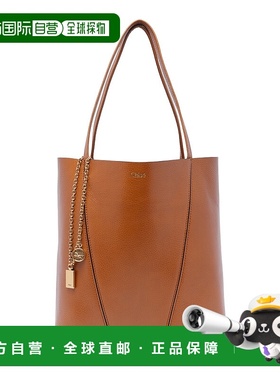 1h可退 CHLOÉ 女士手提包 C25SS811N8426M SS2025 棕色 徽标托特