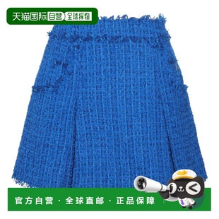 AW2023 BF0LB873XF916KH 蓝色 女士半身裙 BALMAIN