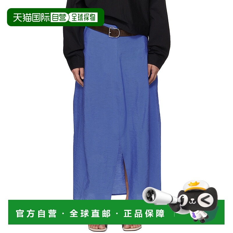 1h可退 潮奢 TOTÊME 女士 蓝色 Parachute 半身裙 252WRB0275FB03