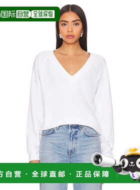 1h可退 潮奢 THE GREAT 女士 V领运动衫 T983085 white白色 舒适
