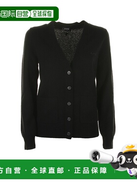A.P.C. 女士针织毛衣 WVBBYF22239LZZ AW2023 黑色开衫