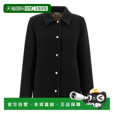 1h可退 BURBERRY 女士夹克 8115289 AW2025 黑色 Check Lining Ja