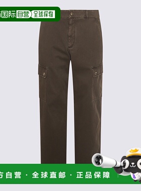 BURBERRY 男士休闲裤 8105255C1764 SS2025 绿色 Army green cott