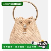 女士 1h可退 精美小号精饰拉菲草编织水 Choo 周仰杰 潮奢 Jimmy