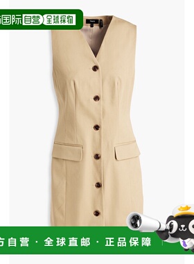 1h可退 潮奢 THEORY 希尔瑞 女士 棉混纺斜纹布迷你连衣裙 P02046