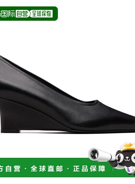 1h可退 潮奢 toteme 女士 黑色 Sharp Nappa Wedge 中跟鞋 261WAS