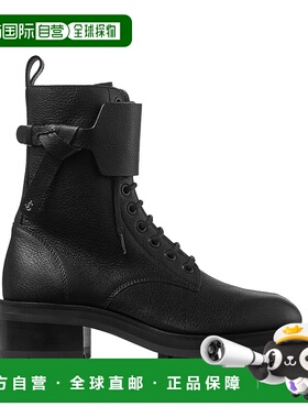 1h可退 潮奢 Jimmy Choo 周仰杰 女士 ROSABEL 皮质绑带战地靴 RO