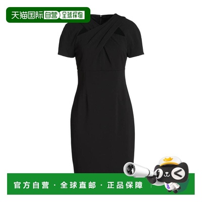 1h可退 潮奢 Dkny 唐可娜儿 女士 短款连衣裙 black黑色 舒适时尚