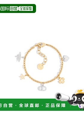 DIOR 女士手链手镯 B2939WOMRSD01W AW2025 金色 Petit CD 幸运符