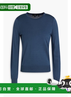 1h可退 潮奢 THEORY 希尔瑞 女士 混杂羊毛毛衣 I1211702COMPOSIT