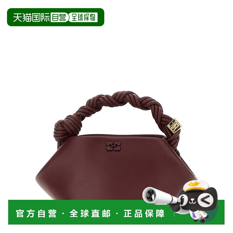1h可退 GANNI 女士手提包 A6947436 AW2025 红色 徽标单肩包