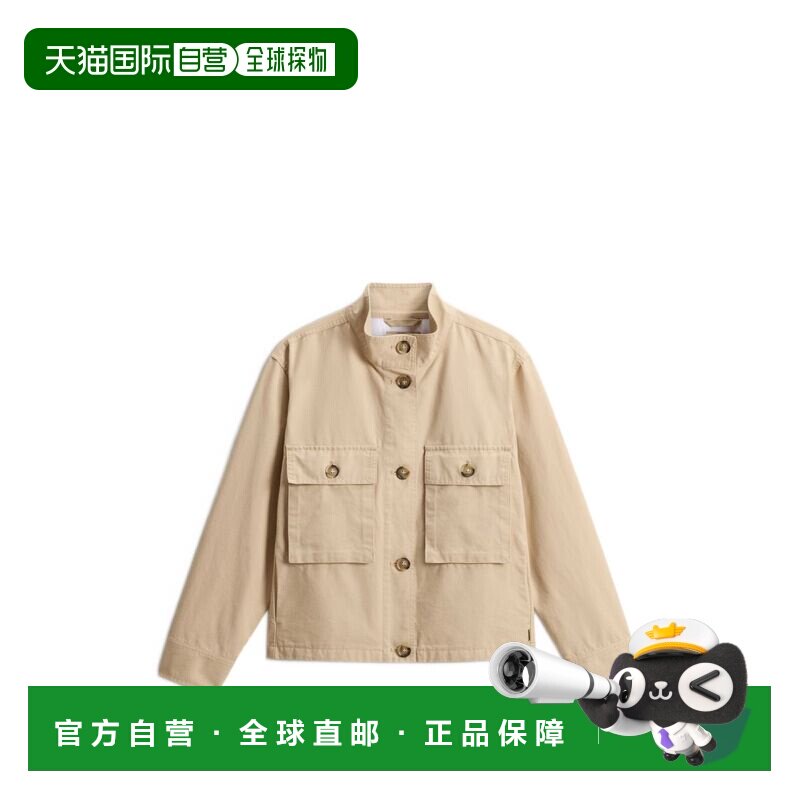 Woolrich 沃尔里奇 女士 帆布军装衬衫式外套 CFWWOS2022FRUT5339