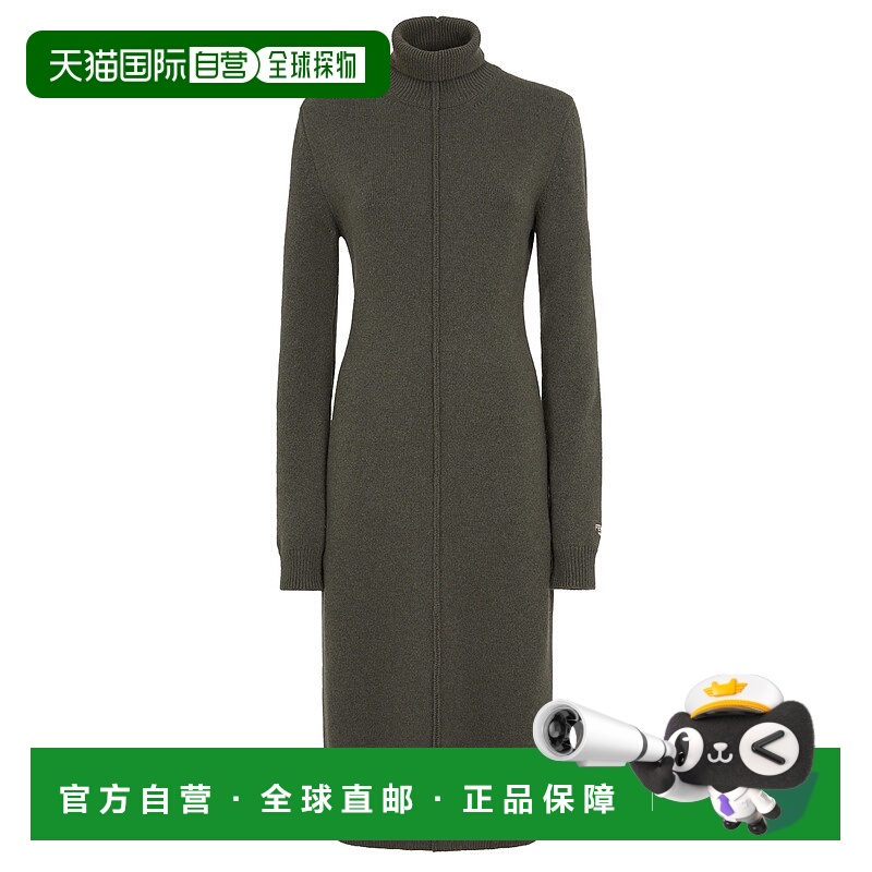 1h可退 FENDI 女士连衣裙 FZDC80ASJQF0TGC AW2024 绿色 HIGH NEC