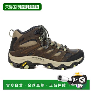 Merrell 女款 Moab 3 保暖中帮棕褐防水徒步靴 J036648迈乐防滑鞋