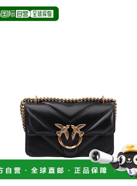 PINKO 女士单肩包 104550A26ZZ99Q CO 黑色 Love Bag mini Leathe