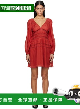 1h可退 潮奢 SEA 海洋 女士 红色 Nomi Solid Tunic 连衣裙 RS251