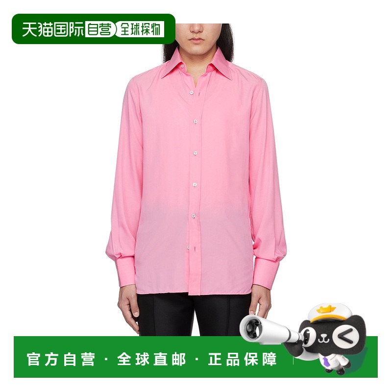 1h可退 TOM FORD 男士衬衫 HSBC01SYS02DP149PINK SS2024汤姆福特