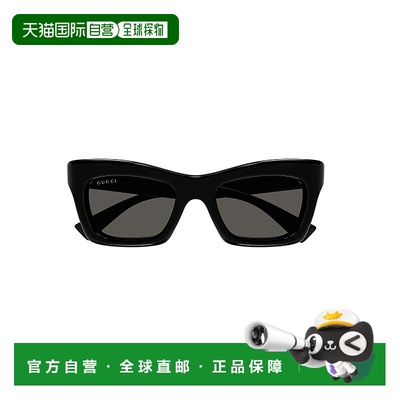 GUCCI 女士眼镜 GG1773S001 CO 黑色 几何框太阳镜
