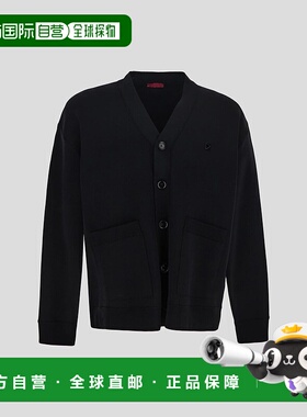 VALENTINO 男士针织毛衣 1V0KA02E8VD0NO SS2023 黑色开衫