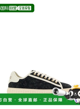 VERSACE 女士运动鞋 10135681A094492BE4C CO 黑色 ?Barocco Grec