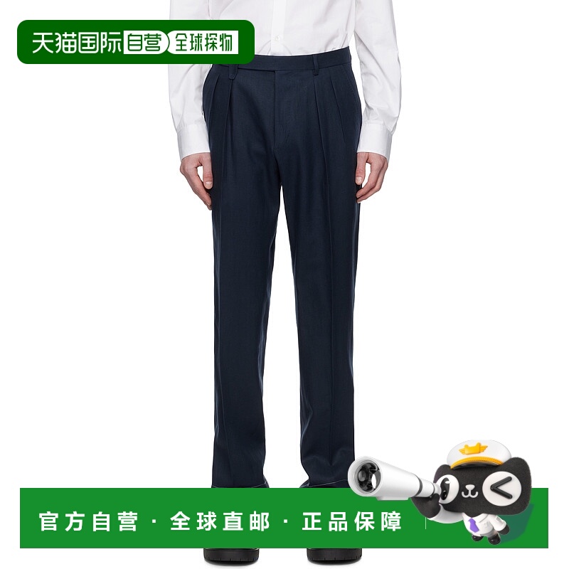 1h可退 潮奢 Brioni 布里奥尼 男士 海军蓝 Elba 长裤 RP3I0LPC10