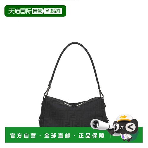 FENDI 男士单肩包 7VA672AVC6F0SAJ SS2026 黑色 Borsa Lui Mediu