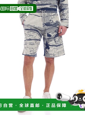 KENZO 男士短裤 5PA7694DC73 SS2020 乳白色 Photo Print bermuda