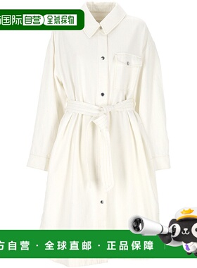 1h可退 潮奢 YVES SALOMON 女士 白色衬衫 25EFM03515DECO