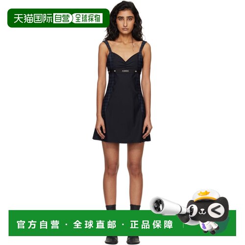 AMIRI 女士 黑色 & 海军蓝 MA Quad 连衣裙 AWBOAC1003吊带