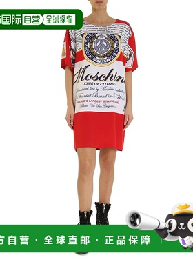 1h可退 MOSCHINO 女士连衣裙 047841651112 SS2020 红色 Moschino