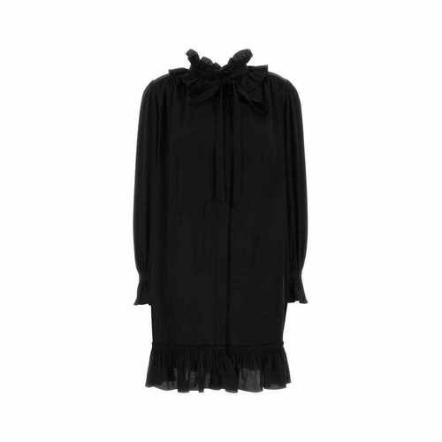 香港直邮CHLOÉ 女士外套 CH26SRO10005001 SS2026 黑色 绉绸长袖