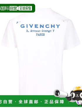 GIVENCHY 男士T恤 BM71NK3YRJ100 CO 白色 T-Shirt Logo