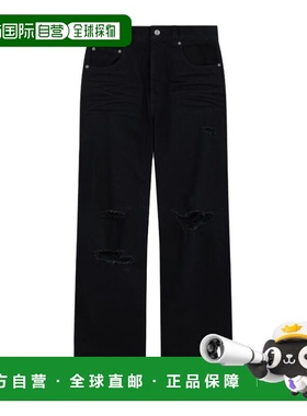 WE11DONE 女士牛仔裤 WDDP024330WBK SS2024 黑色 腰带环牛仔裤