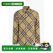 Burberry 巴宝莉 男士 潮奢 格纹羊毛混纺法兰绒衬衫 MPM93N1121C