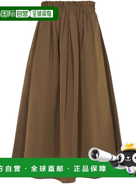 HERNO 女士半身裙 GN000044D12483Z2157 SS2025 卡其色a字裙伞裙