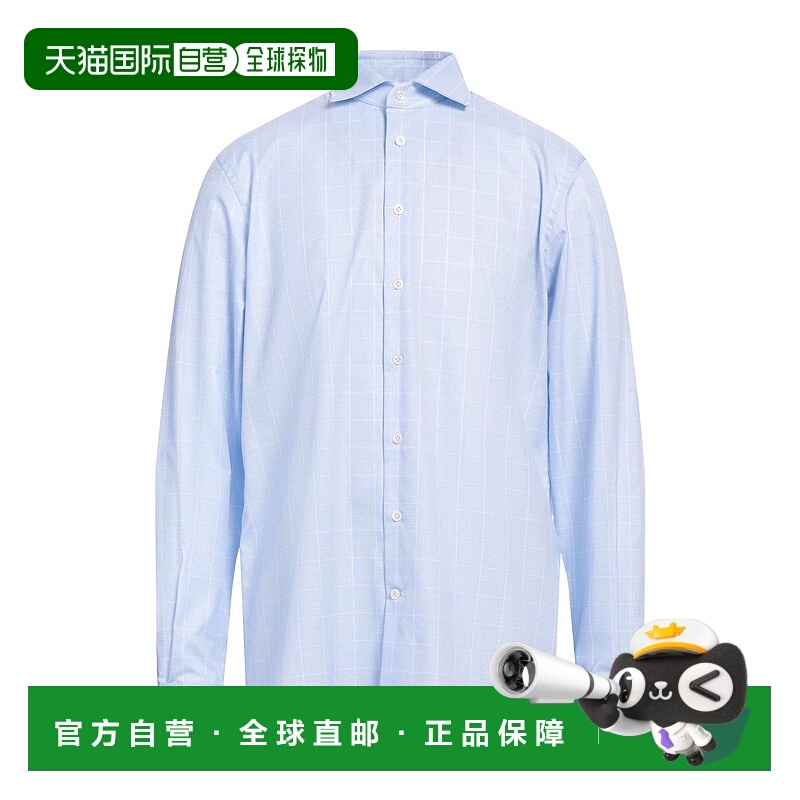 1h可退 潮奢 Hackett 男士 花纹衬衫 blue蓝色 舒适时尚
