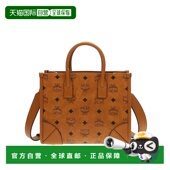 花纹单肩手提包托特包迷雾灰色 MCM专柜款 MUNCHEN经典 MWTCABO07FP