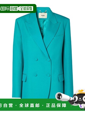 FENDI 女士西服 FJ7685AJYFF1UKL SS2026 DB BLAZER宝蓝色外套