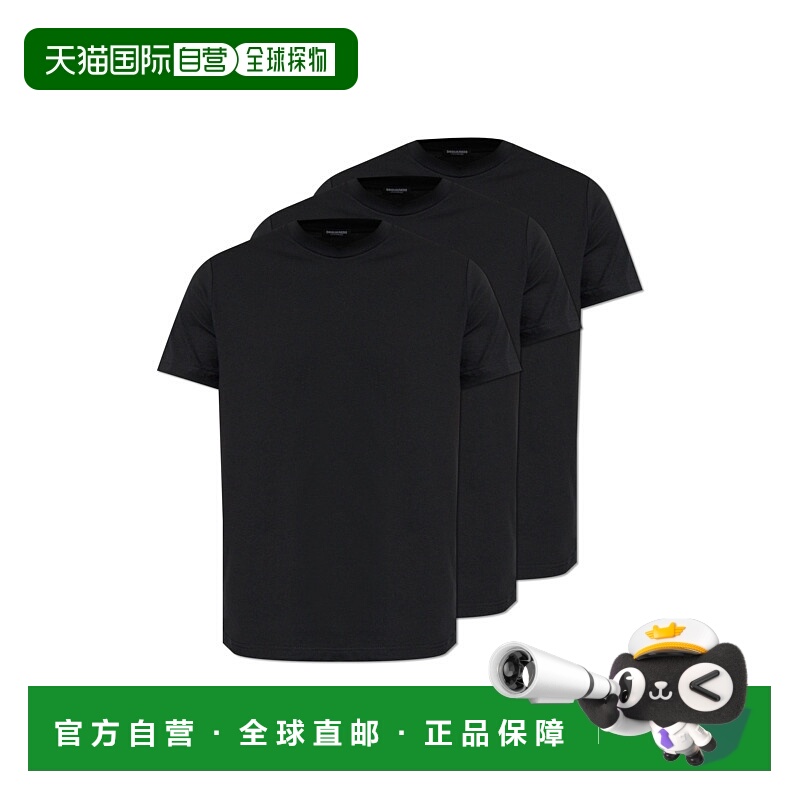 1h可退 DSQUARED2 男士T恤 D9X3C60400001 AW2025 灰色 Three-pac